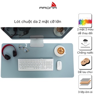 Free ship - hàng cao cấp bàn di chuột, miếng lót chuột, pad chuột 2 mặt cỡ lớn