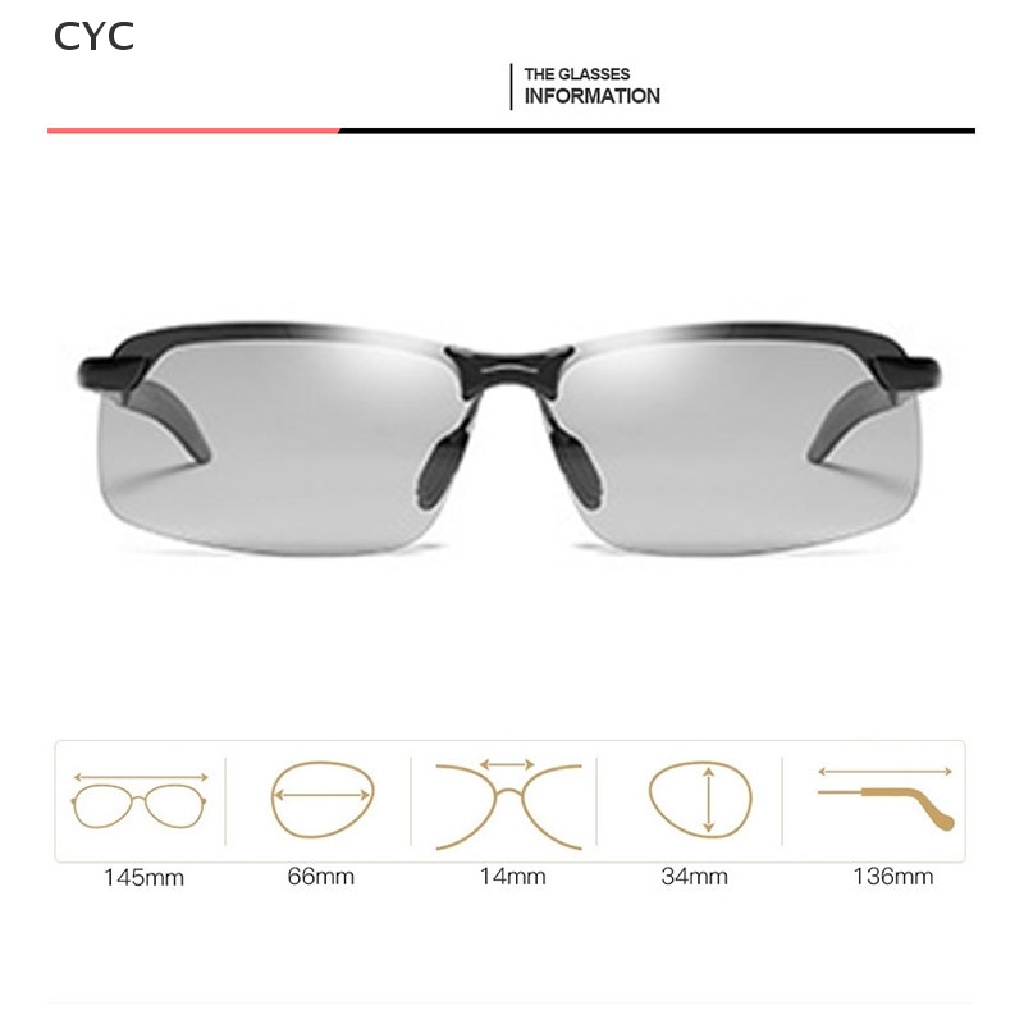CYC Polarized Photochromic Sunglasses Day And Night Driving Fishing Night Vision CY