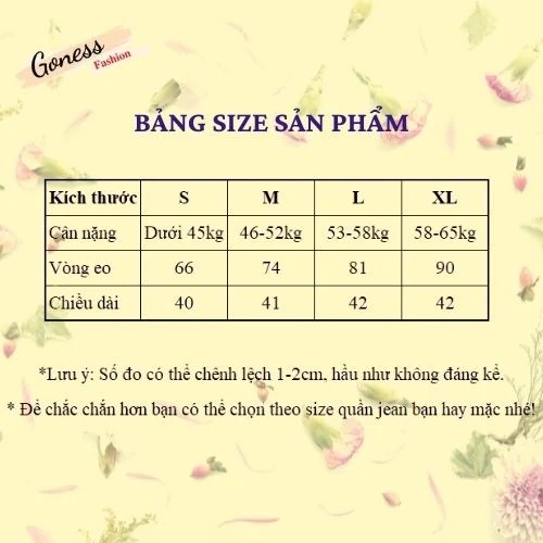 Quần short nữ Goness cạp cao giả váy kiểu vạt chéo phối cúc cao cấp co giãn tốt phong cách retro