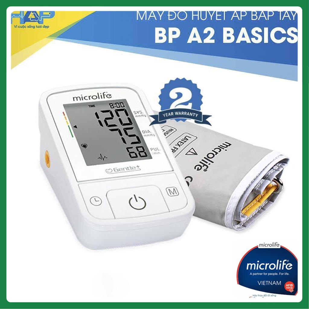 MÁY ĐO HUYẾT ÁP BẮP TAY MICROLIFE BP A2 BASIC - BẢO HÀNH 5 NĂM