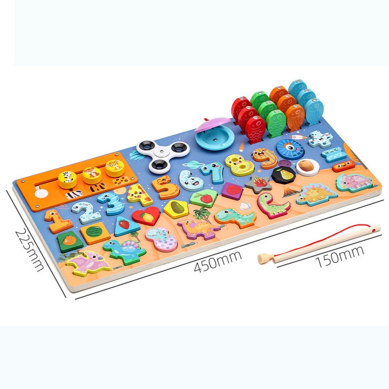 Bảng gỗ ghép hình, ghép số đa chức năng mới nhất 2022