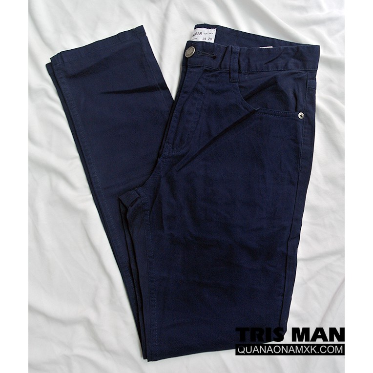 QUẦN KAKI GIẢ JEAN MÀU NAVY PULL