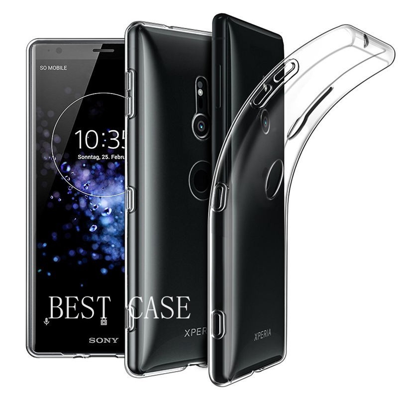 Sony Xperia XZ2 Case Transparent Anti-Shock Silicon Clear Soft TPU Back Cover