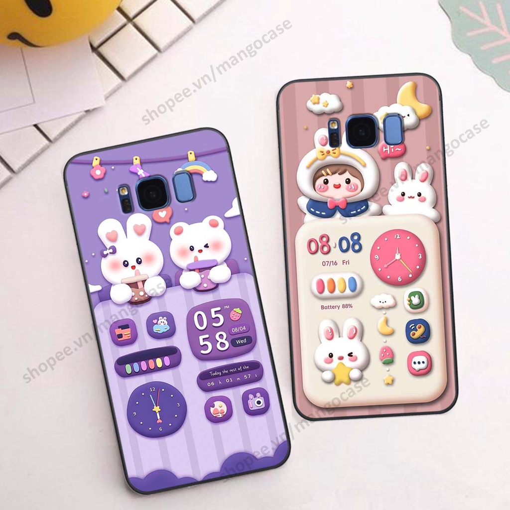 Ốp lưng Samsung S8 / S8 Plus / S8+ hình gấu, thỏ, đồng hồ cute dễ thương