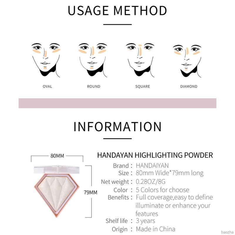 (Hàng Mới Về) Bảng Phấn Bắt Sáng Tạo Khối Lấp Lánh Thương Hiệu Victor | BigBuy360 - bigbuy360.vn