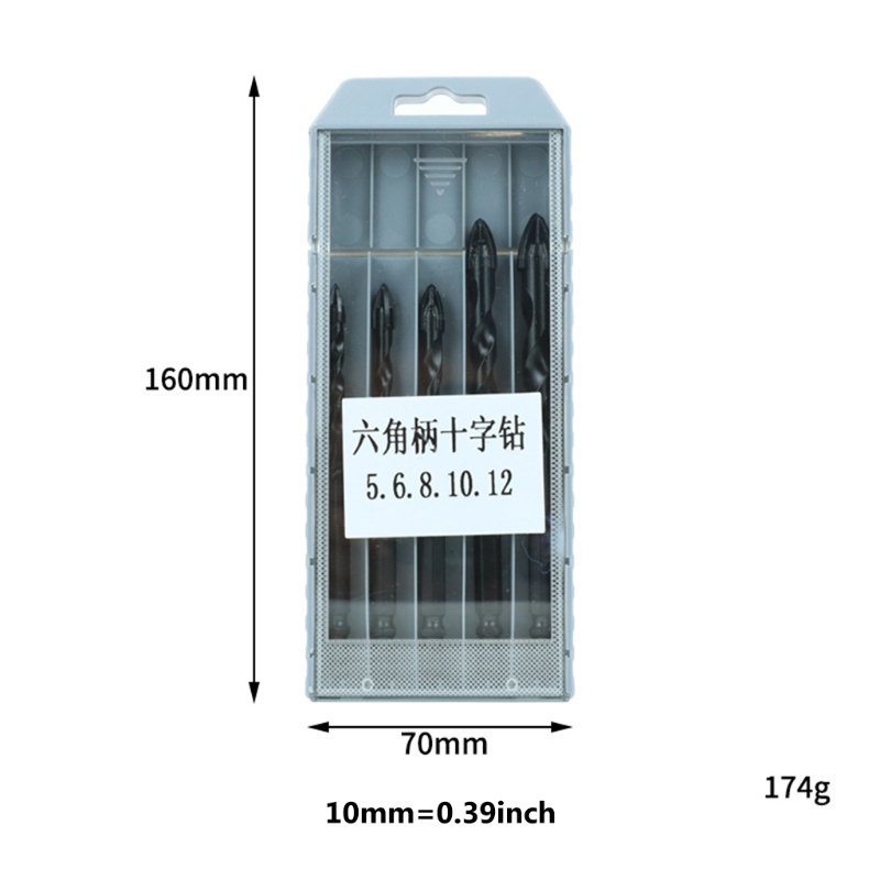 Bộ 5 Mũi Khoan Hình Lục Giác Tay Cầm Dài Chắc Chắn Chống Mòn