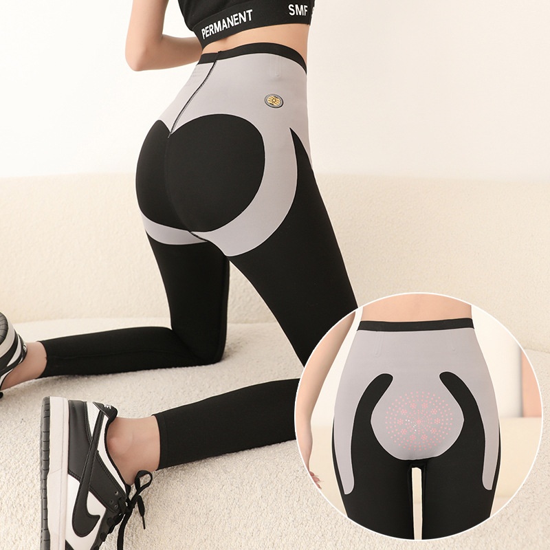 Quần Tập Yoga Co Giãn Không Đường May Hình Cá Mập Phong Cách Mới 2022 Cho Nữ