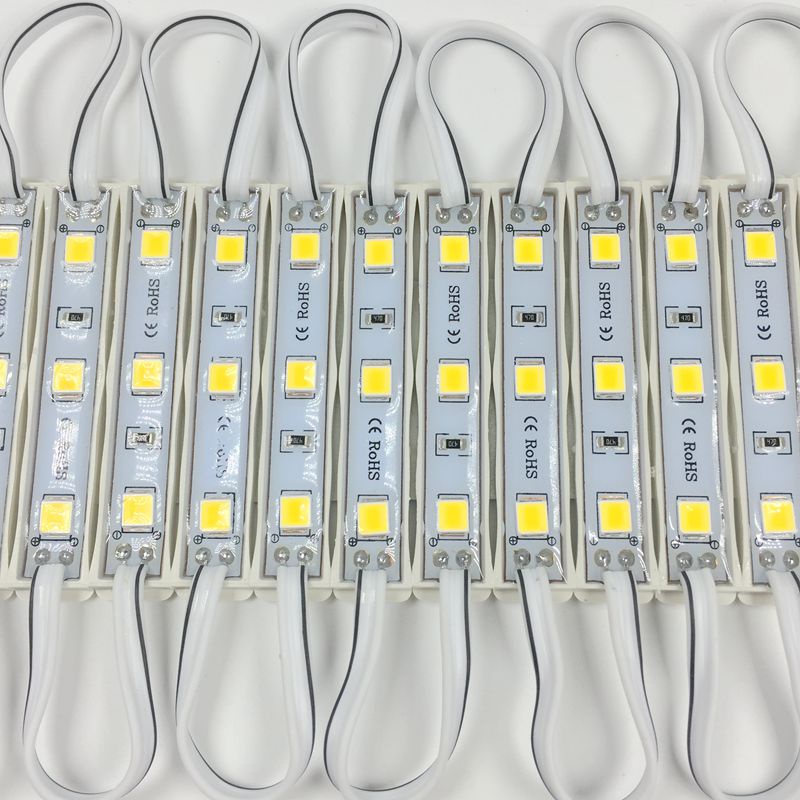 Bộ 20 Đèn Led DC 12V 3 Bóng Siêu Sáng Chống Thấm Nước Trang Trí Xe Hơi / Xe Máy Màu Sắc