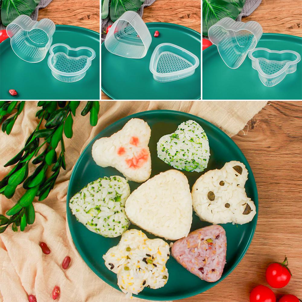 Khuôn Làm Cơm Sushi / Sandwich 6 Hình Dạng DIY