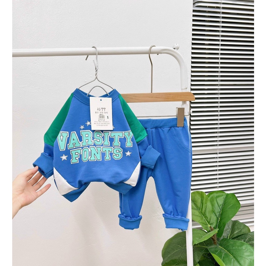 Bộ chữ VARSITY bé trai