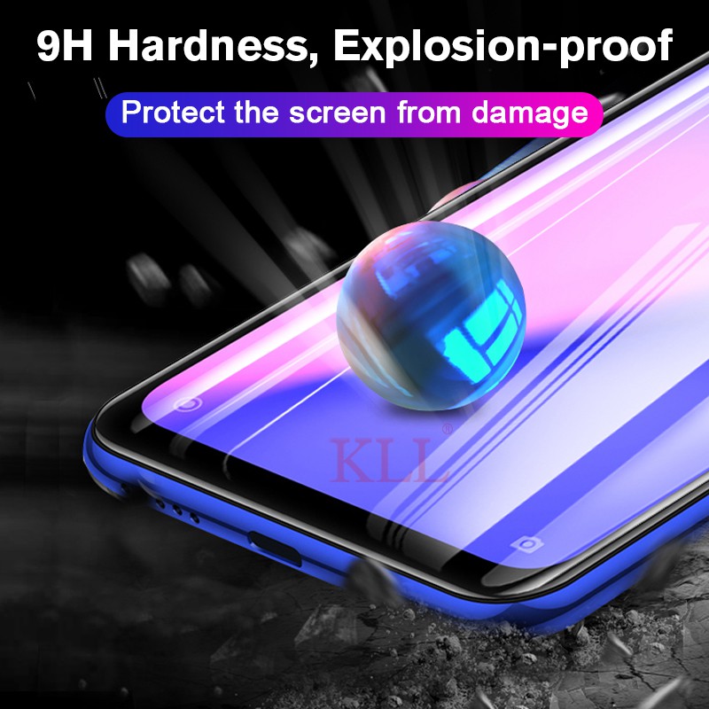 Kính cường lực 20D màu đen bảo vệ toàn diện cho Xiaomi Mi Redmi Note 5 6 7 8 9 10 11 9A 9i 10S Y2 S2 4X 4A 5A 6A 7A 8A