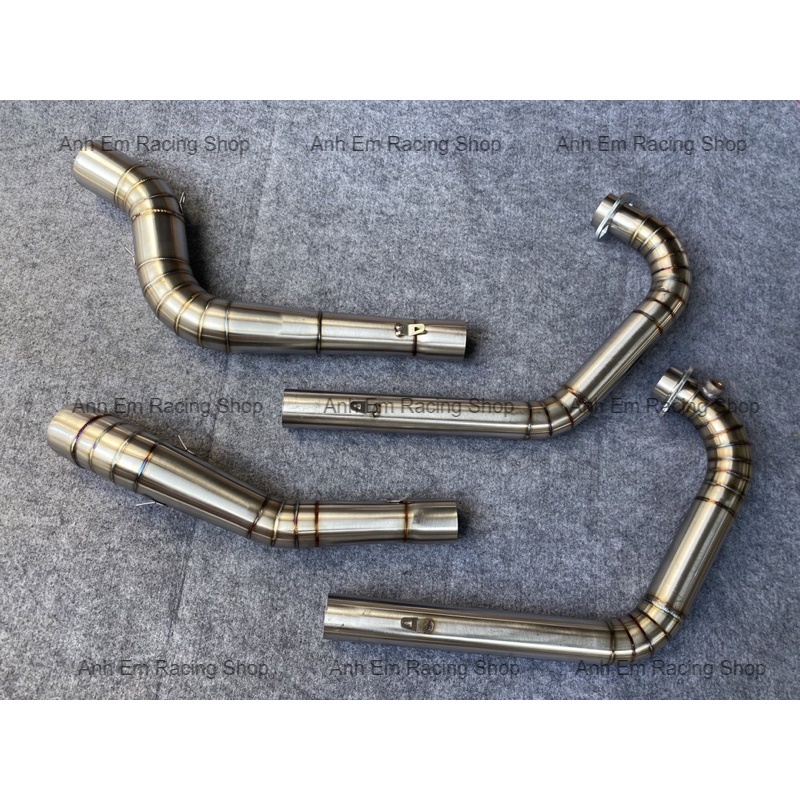Cổ Pô 2 Khúc From Ghép 38/42/51 Gắn Satria Rader Sonic Winner Exciter