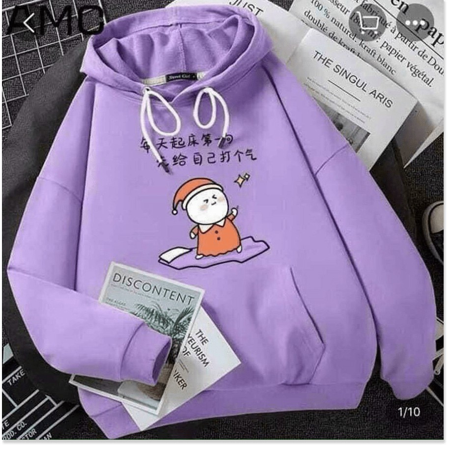 ÁO KHOÁC HOODIES NỮ NHIỀU MÀU XINH XẮN,THIẾT KẾ HỌA TIẾT SINH ĐỘNG LANA FASHION