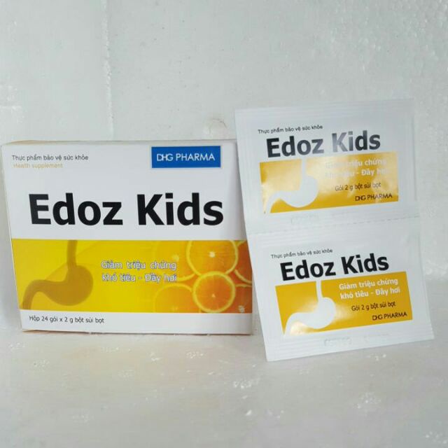Edoz - Giảm Các Triệu Chứng Khó Tiêu, Trướng Bụng, Đầy Hơi, Ăn Không Tiêu - Hộp 24 gói