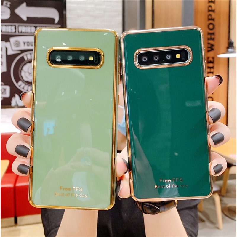 Ốp Lưng Samsung Viền Vuông Mạ Vàng Samsung A70E A71 A51 A70 A21s A50 A50s A30s A30 A20 A90 A80 A11 A31 A10