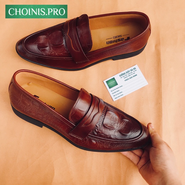 Giầy tây da dập vân cá sấu CHOINISpro cao cấp