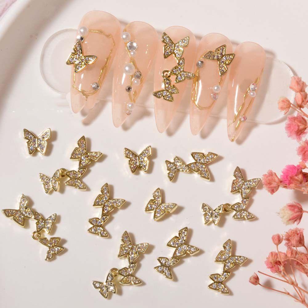 Bộ Phụ Kiện Trang Trí Móng Tay Lấp Lánh Sang Trọng DIY|Phụ Kiện Trang Trí Móng Tay Xinh Xắn Charms