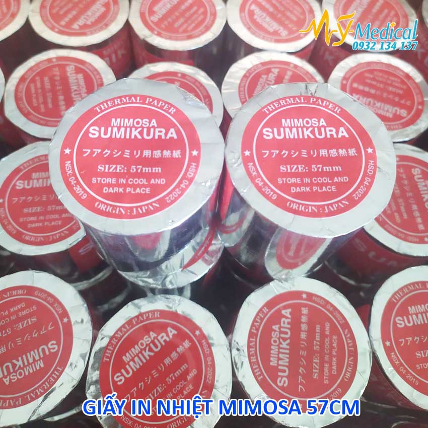 Giấy in nhiệt cao cấp Mimosa Sumikura khổ 57mm | BigBuy360 - bigbuy360.vn
