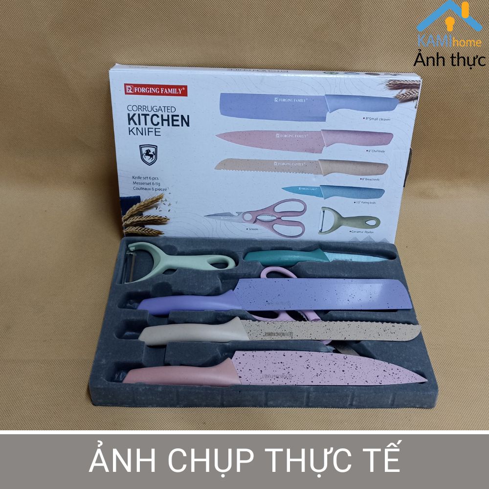 Bộ Dao và dụng cụ 6 món cho nhà bếp mã 20107