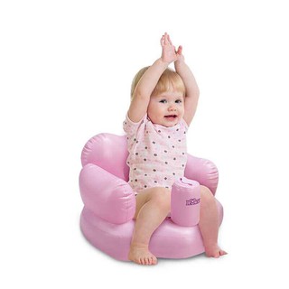Ghế hơi tập ngồi cho bé bơm tay tiện dụng-màu hồng
