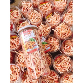 Mực Xé Hấp Nước Dừa Hũ 300Gr