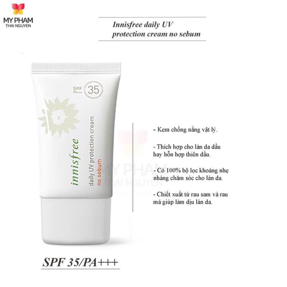 Kem chống nắng innisfree nosebum 35 - kiềm dầu tốt nhất [ chính hãng ]