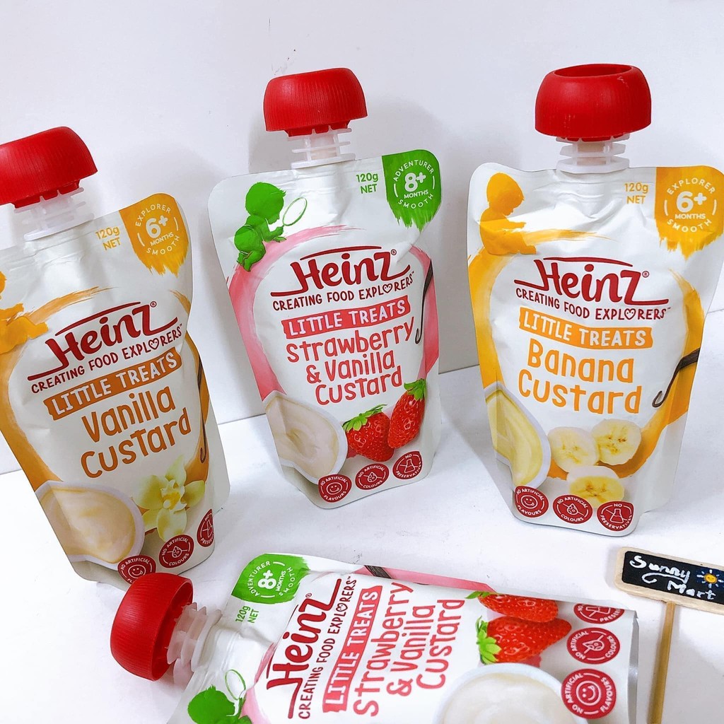 Váng Sữa Custard Heinz Úc Cho Bé 6M (8M)