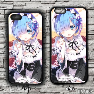 Ốp Lưng Điện Thoại Anime Iphone 5/5s 6/6s 6+/6s+ 7/8 7+/8+ X/Xs - Ốp Lưng Rem (19)