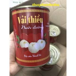 Vải thiều Thanh Hà ngâm đường lon sơn
