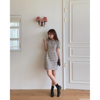 Milly Dress - Đầm vải bố xếp ly eo