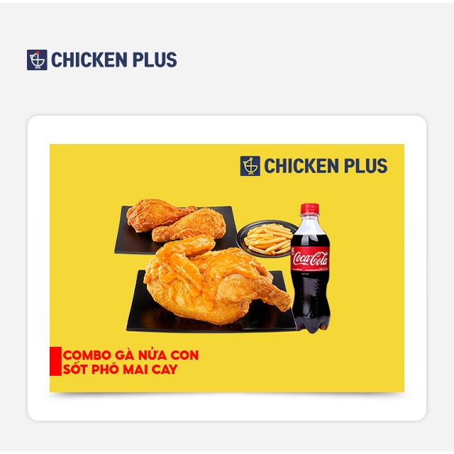 Miền Nam [Evoucher] Combo Gà Nửa Con Sốt Phô Mai Cay tại CHICKEN PLUS