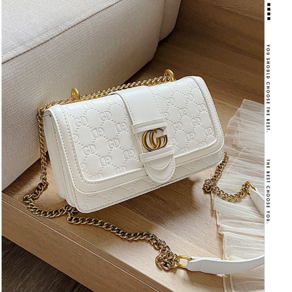 TÚI XÁCH NỮ DẬP HỌA TIẾT TÚI XÁCH NỮ DÂY ĐEO DA PHỐI XÍCH HÀNG QUẢNG CHÂU TXGG02 - HÌNH THÂT