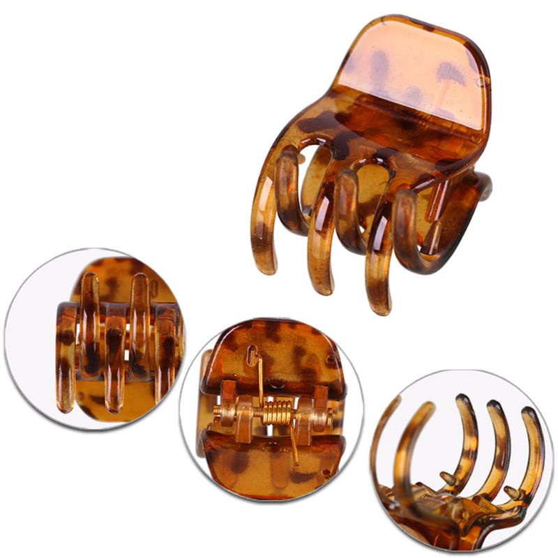 Set 24 Kẹp Tóc Càng Cua Mini Chống Trượt Bằng Nhựa