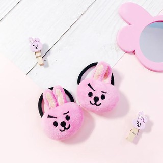 Dây cột tóc buộc tóc cục bông BT21 BTS cực dễ thương