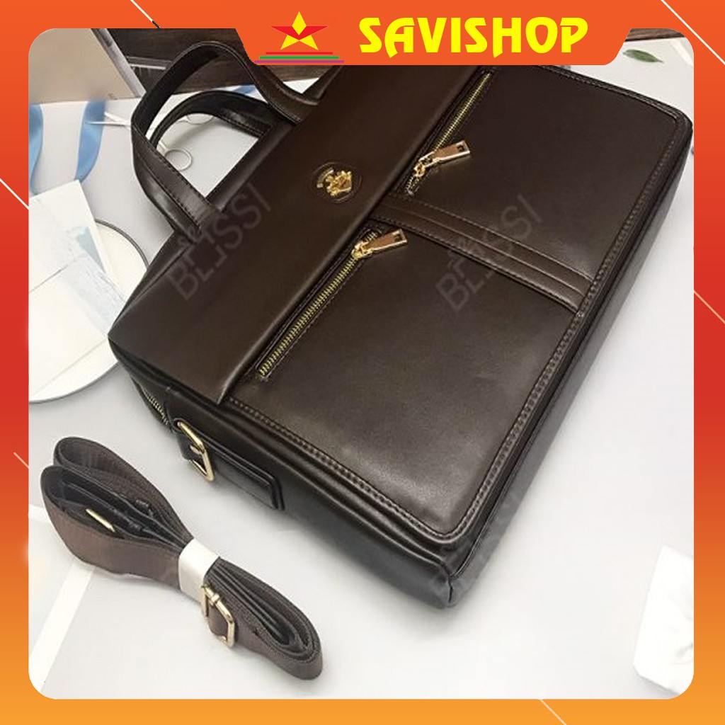 Túi xách công sở 🔴FREESHIP🔴 Cặp công sở nam cao cấp- Túi đựng laptop thời trang 9633. Kích thước: 38cm x 28cm x 9cm