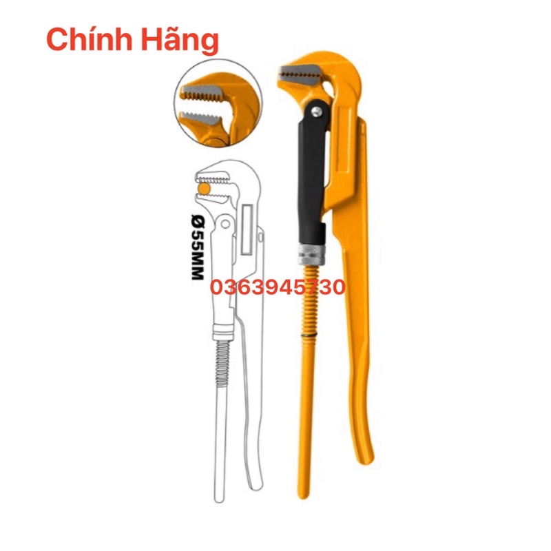 ĐỒ NGHỀ INGCO Mỏ lết 90 độ  55mm HPW04151