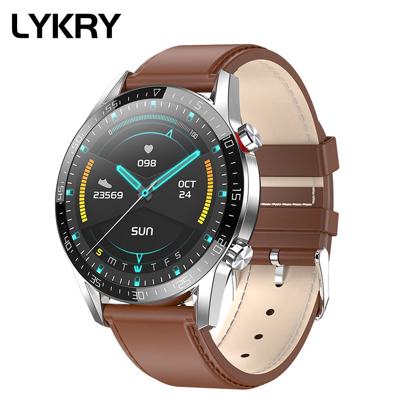 Lykry Smart Watch L13 ECG PPG IP68 Blood Pressure Heart Rate Fitness Tracker 1.3 Inch