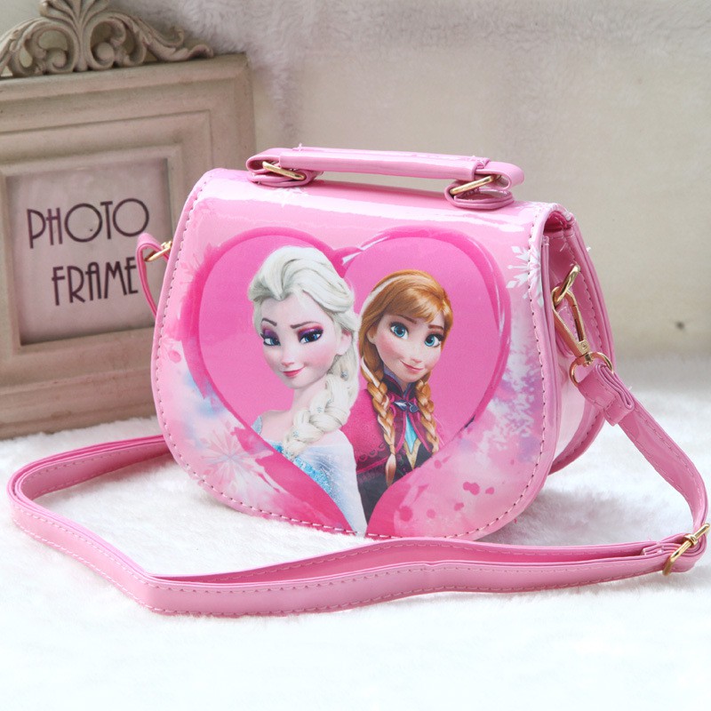 Túi xách công chúa Elsa dễ thương cho bé gái 3- 10 tuổi có dây đeo chéo