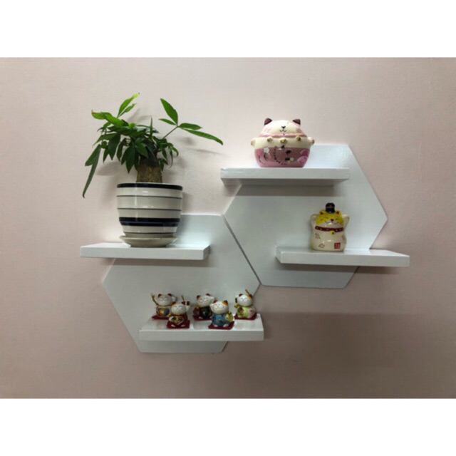 ✅ Kệ trang trí treo tường lục giác đẹp lạ KTT-3654 | BigBuy360 - bigbuy360.vn