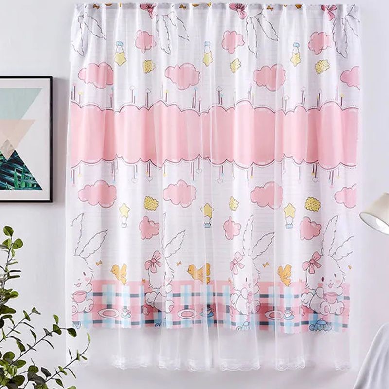 Rèm cửa che năng tự dính họa tiết đáng yêu trang trí phòng ngủ