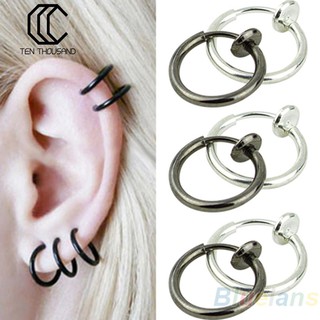 Khuyên xỏ tai/môi/mũi dạng kẹp phong cách punk