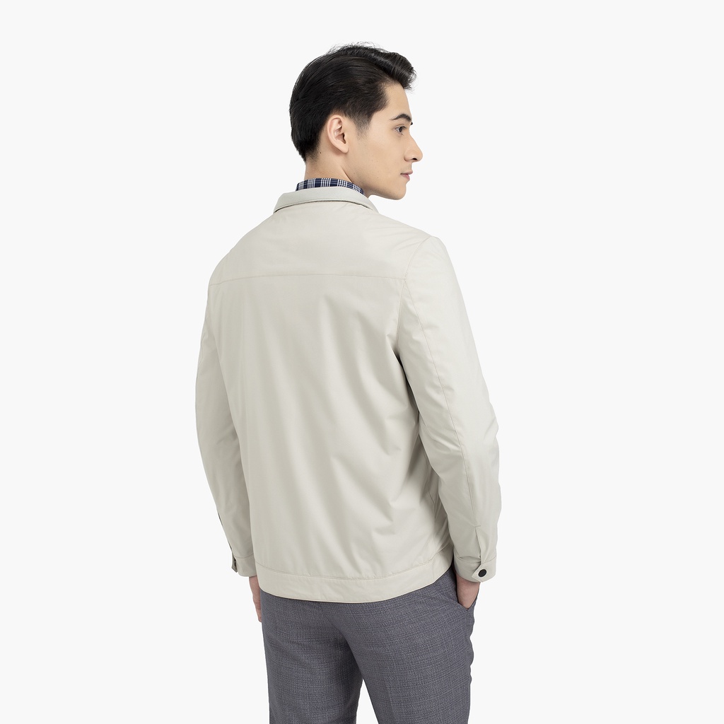 Áo khoác gió nam  2 lớp Aristino cổ bẻ hiện đại  AJK009W1