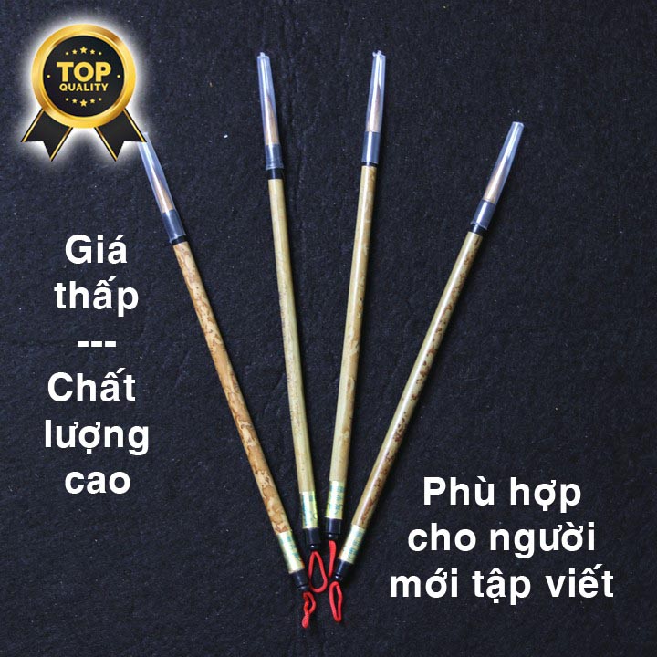 Combo 04 Bút lông thư pháp HERO - Loại 1 | Cọ thư pháp Hero | Bút lông trung tự BUT-04HERO