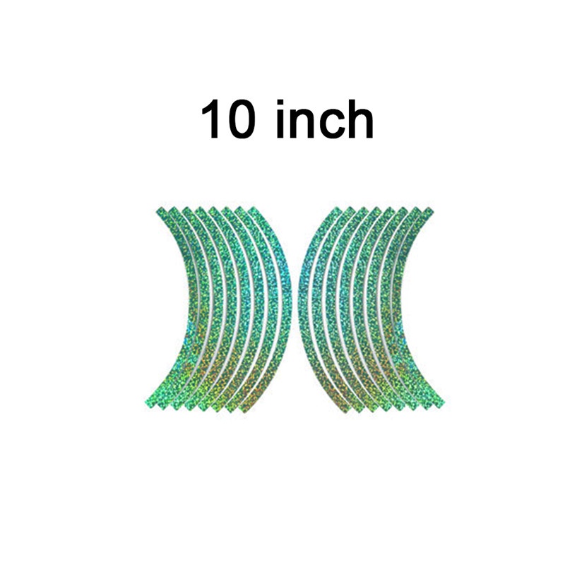 Set 16 miếng dán phản quang trang trí vành bánh xe mô tô/xe đạp