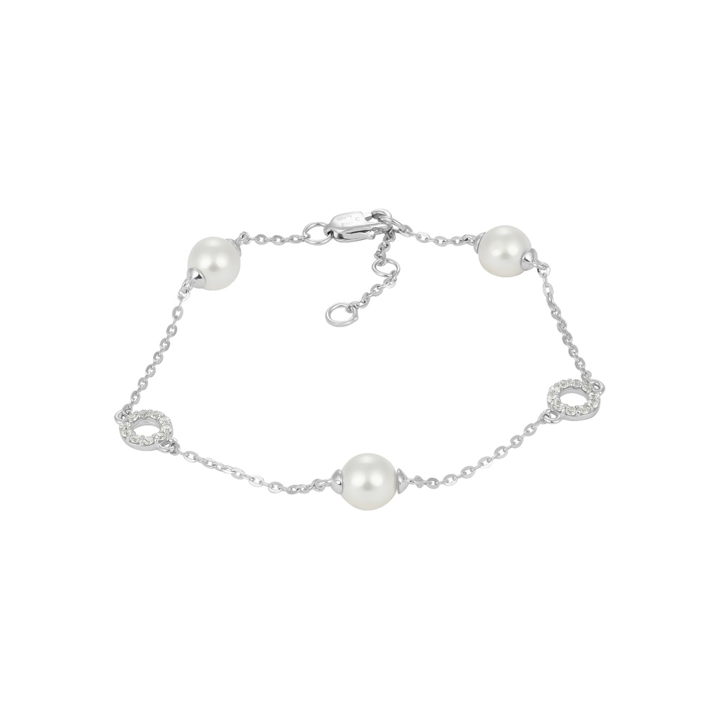 Lắc tay Bạc Ngọc trai nhân tạo PNJSilver NHXMW000005