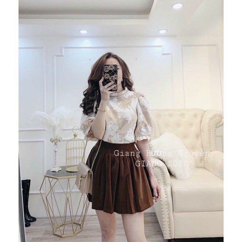 Chân Váy Nhung Trơn Cao Cấp