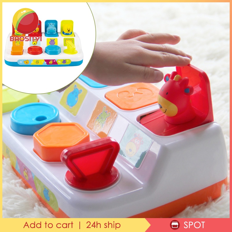 Đồ chơi động vật bật lên từ trong hộp thú vị giúp trẻ tương tác học hỏi