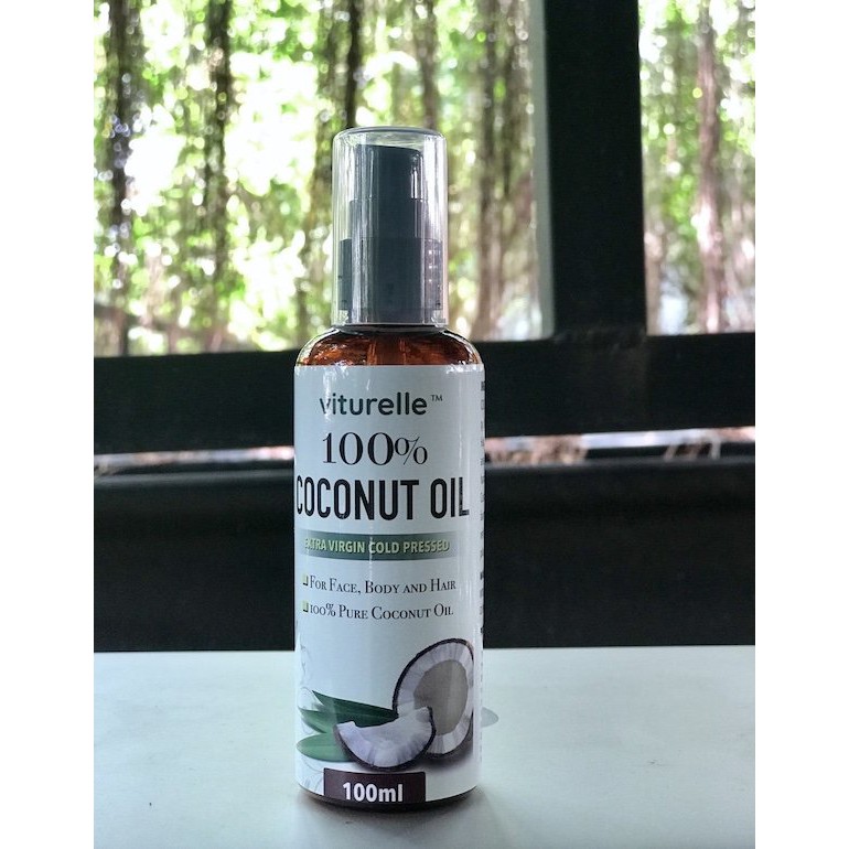 Dầu Dừa Ép Lạnh Nguyên Chất 100% Viturelle Coconut Oil (100ML)