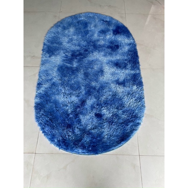 THẢM LÔNG OVAN 1m*1m6 trải chân giường phòng ngủ