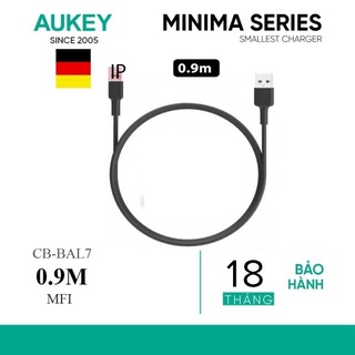 Cáp sạc  Aukey CB-BAL7 MFI 0.9m-hàng chình hãng- BẢO HÀNH 18 THÁNG